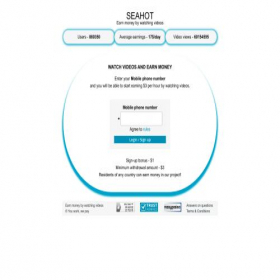 Скриншот главной страницы сайта seahot.site