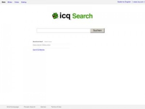 Скриншот главной страницы сайта search.icq.com