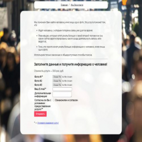 Скриншот главной страницы сайта searchp.ru