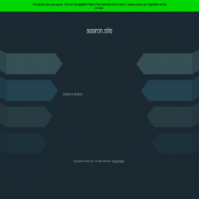 Скриншот главной страницы сайта searon.site