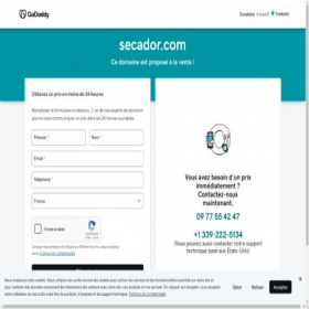 Скриншот главной страницы сайта secador.com