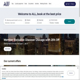 Скриншот главной страницы сайта secure.accor.com