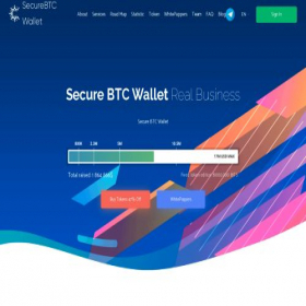 Скриншот главной страницы сайта securebtcwallet.net