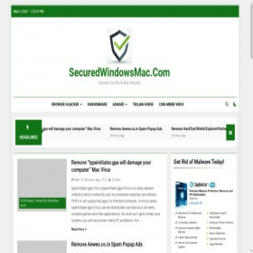 Скриншот главной страницы сайта securedwindowsmac.com
