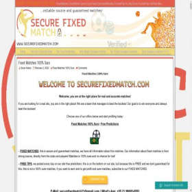Скриншот главной страницы сайта securefixedmatch.com