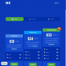 Скриншот главной страницы сайта securepay.theonespy.com