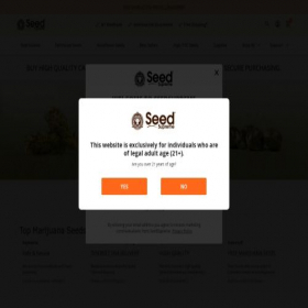 Скриншот главной страницы сайта seedsupreme.com