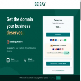 Скриншот главной страницы сайта seisay.com