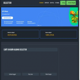 Скриншот главной страницы сайта selector1.gg