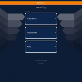 Скриншот главной страницы сайта selector20.gg