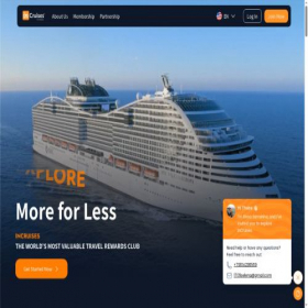 Скриншот главной страницы сайта selena.incruises.com