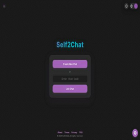 Скриншот главной страницы сайта self2chat.com