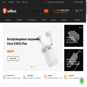 Скриншот главной страницы сайта sellacs.online
