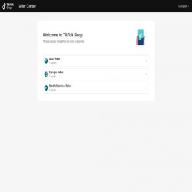 Скриншот главной страницы сайта seller.tiktok.com