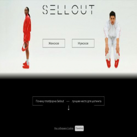 Скриншот главной страницы сайта sellout.su
