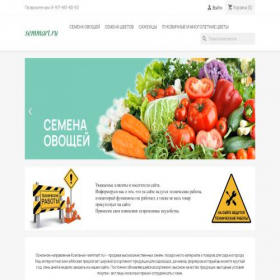 Скриншот главной страницы сайта semmart.ru
