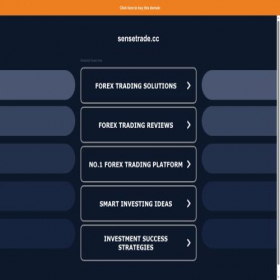 Скриншот главной страницы сайта sensetrade.cc