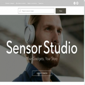 Скриншот главной страницы сайта sensor-studio.ru