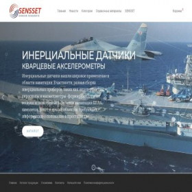 Скриншот главной страницы сайта sensset.ru