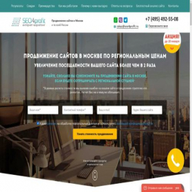 Скриншот главной страницы сайта seo4profit.ru