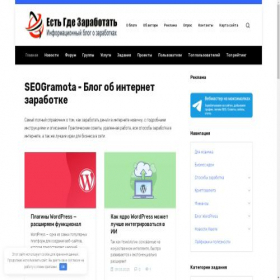 Скриншот главной страницы сайта seogramota.site