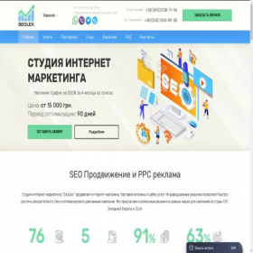 Скриншот главной страницы сайта seolex.com
