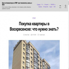 Скриншот главной страницы сайта seopmr.ru
