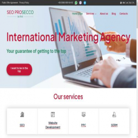 Скриншот главной страницы сайта seoprosecco.com
