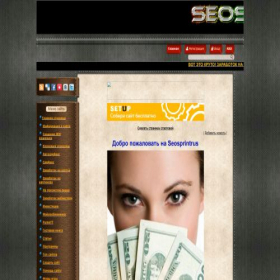 Скриншот главной страницы сайта seosprintrus.at.ua