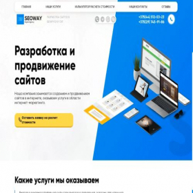 Скриншот главной страницы сайта seoway.by