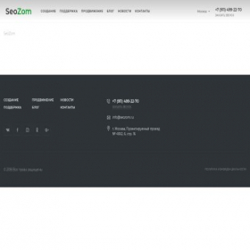 Скриншот главной страницы сайта seozom.ru