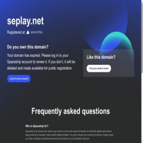 Скриншот главной страницы сайта seplay.net