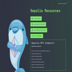 Скриншот главной страницы сайта sepolia.dev