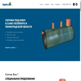 Скриншот главной страницы сайта septikbio.com