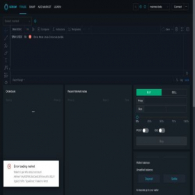 Скриншот главной страницы сайта serum-dex.vercel.app