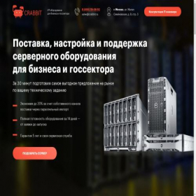 Скриншот главной страницы сайта server-crabbit.ru