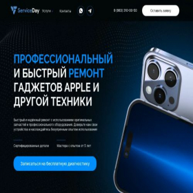Скриншот главной страницы сайта service-day.ru