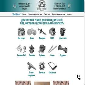Скриншот главной страницы сайта service-diesel.ru