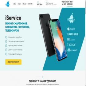 Скриншот главной страницы сайта service35.ru