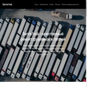 Скриншот главной страницы сайта servis1nsk.ru