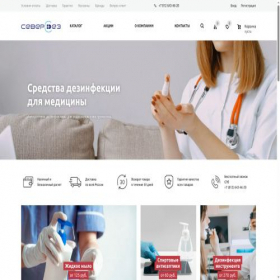 Скриншот главной страницы сайта sevdez.ru