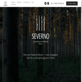 Скриншот главной страницы сайта severno.pro