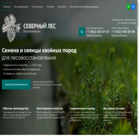 Скриншот главной страницы сайта severnyyles43.ru