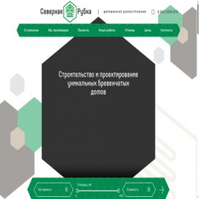Скриншот главной страницы сайта severstroydom.ru