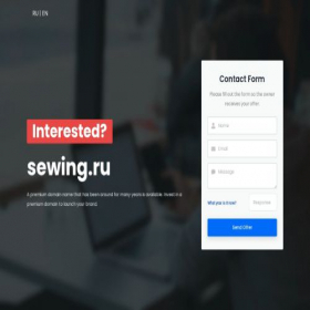 Скриншот главной страницы сайта sewing.ru