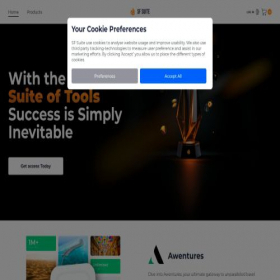 Скриншот главной страницы сайта sfsuite.com