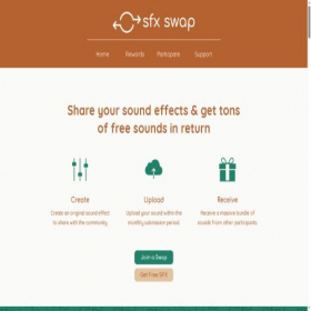 Скриншот главной страницы сайта sfxswap.com