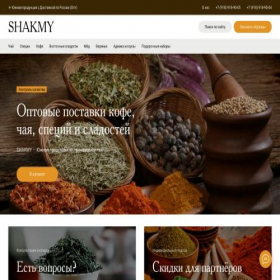 Скриншот главной страницы сайта shakmy.ru