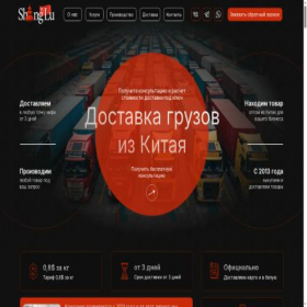 Скриншот главной страницы сайта shanglu.online