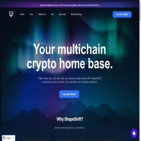 Скриншот главной страницы сайта shapeshift.mom
